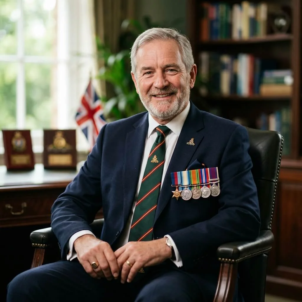 British military veteran with service medals - MOD hearing loss compensation claim